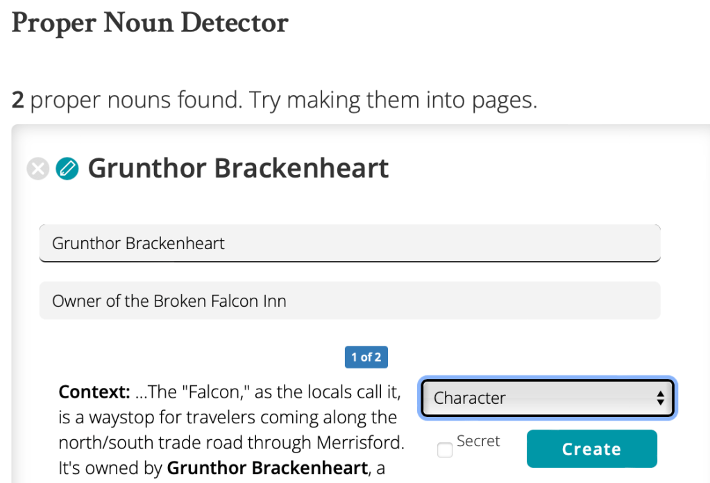 Setting Grunthor Brackenheart as a Character